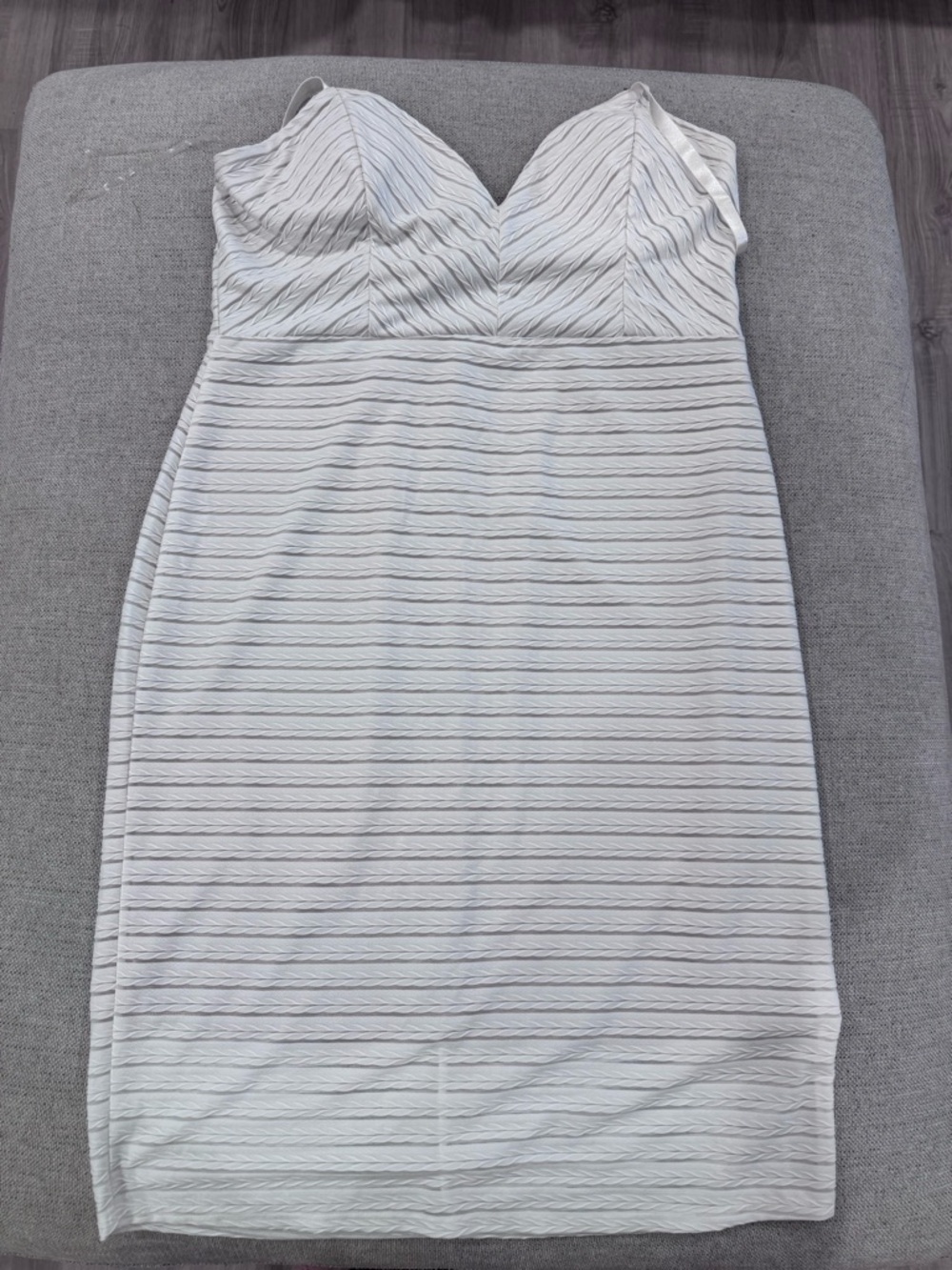 NWOT Fashion to Figure White and Nude Dress